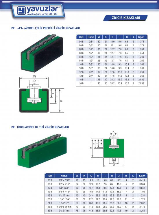 C Model Zincir Kızakları